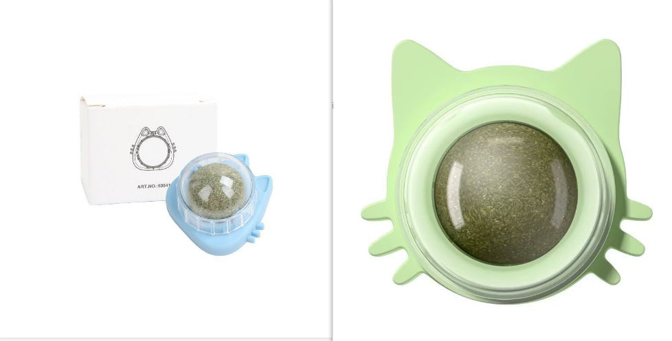 Catnip Ball Wall Edible Rotating - Zyrawave