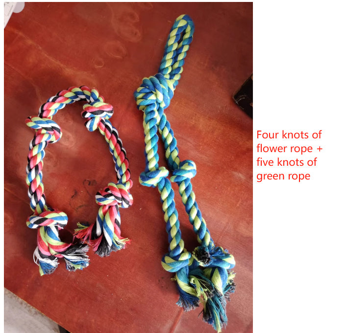 Heavy-Duty Rope Knot Dog Toys For Large Breeds Dental Health Chew And Interactive Tug Of War Play Pet Supplies - Zyrawave
