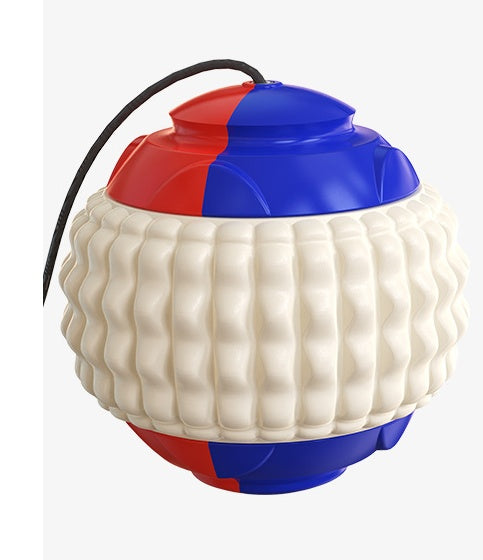 New Pet Draw Rope Hand Throwing Ball ABS Grinding Teeth Resistant Chew Dog Training Ball - Zyrawave
