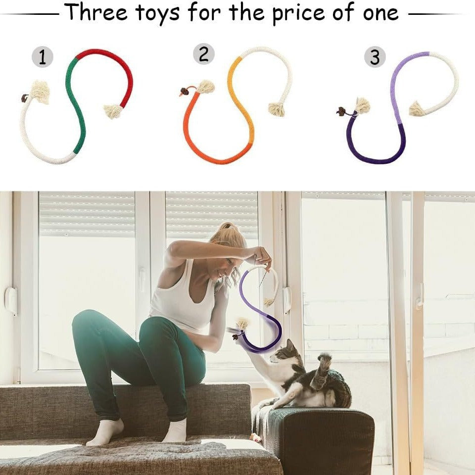 Bite Rope Self-Hi Relieving Stuffy Catnip Toy Bite-resistant Cat Te... - Zyrawave