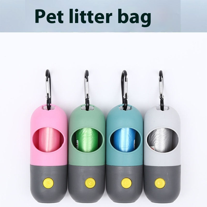 Led Light Pet Waste Bag Dispenser For Dogs Cats Dog Poop Scooper Ba... - Zyrawave