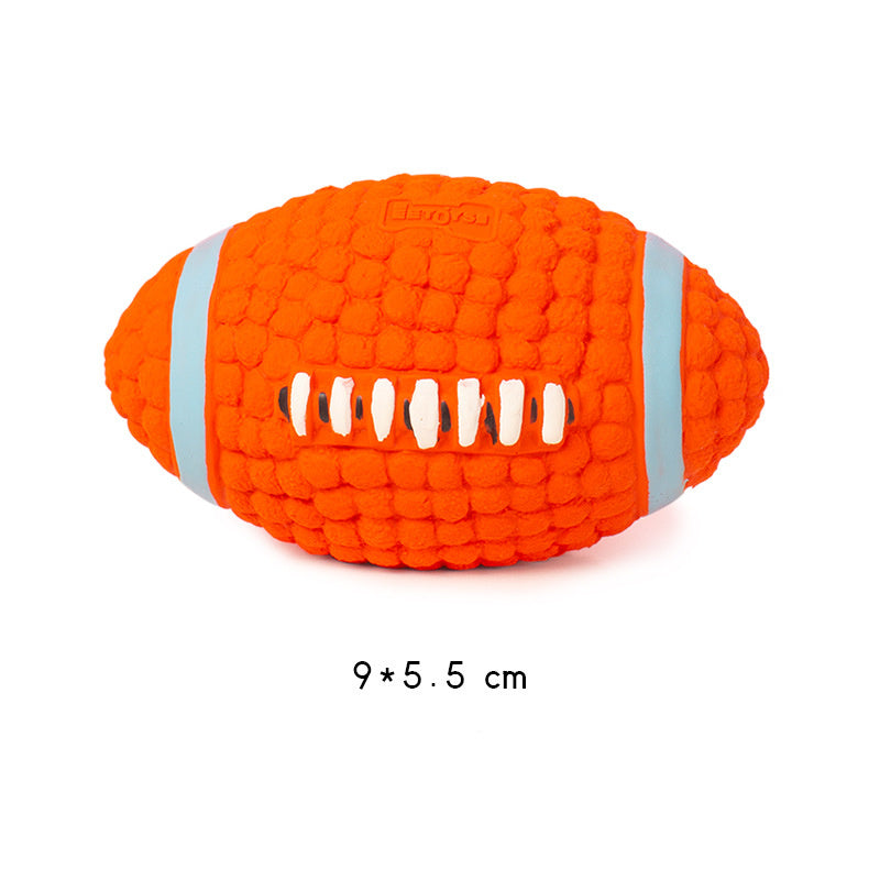 Dog toy bite-proof teeth molar latex toy ball pet interactive sound training ball pet supplies - Zyrawave