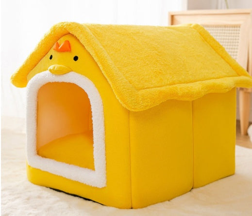 Foldable Dog House Pet Cat Bed Winter Dog Villa Sleep Kennel Remova... - Zyrawave