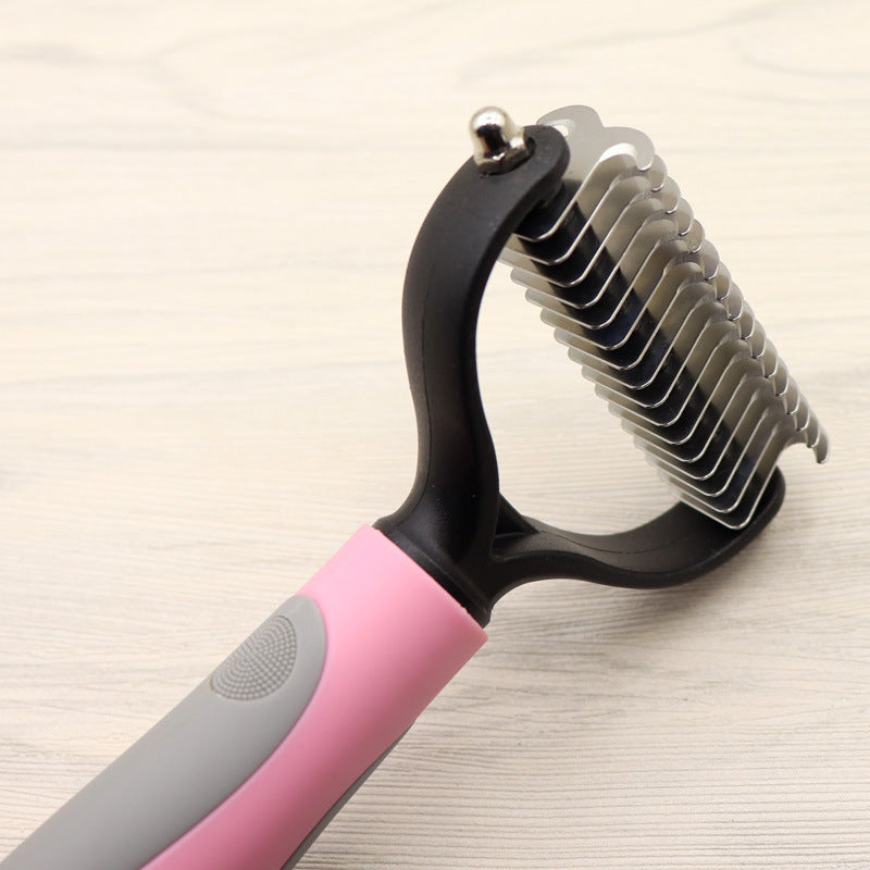 Dog Deshedding Brush (for long-haired breeds) – Premium Dog Grooming Essentials Product (USA) - Zyrawave