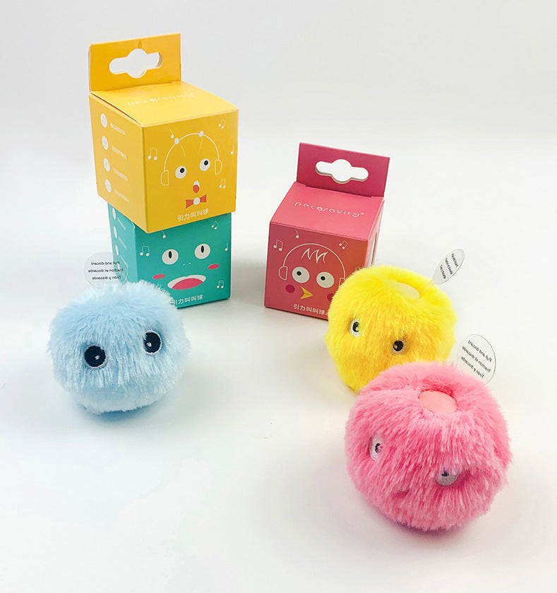 Kitty Calling Ball Toy Light-emitting Cat Teasing Ball Catnip Sound Molar Long Lasting Self-Hi Relieving Stuffy Dog Toy Pet Products - Zyrawave