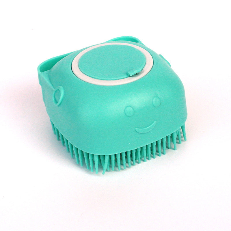 Silicone Dog Bath Massage Gloves Brush Pet Cat Bathroom Cleaning Tool Comb Brush For Dog Can Pour Shampoo Dog Grooming Supplies - Zyrawave