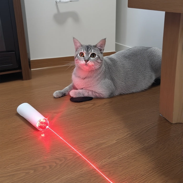 USB Charge Interactive Self Entertainment Laser Cat Teasing Collar ... - Zyrawave