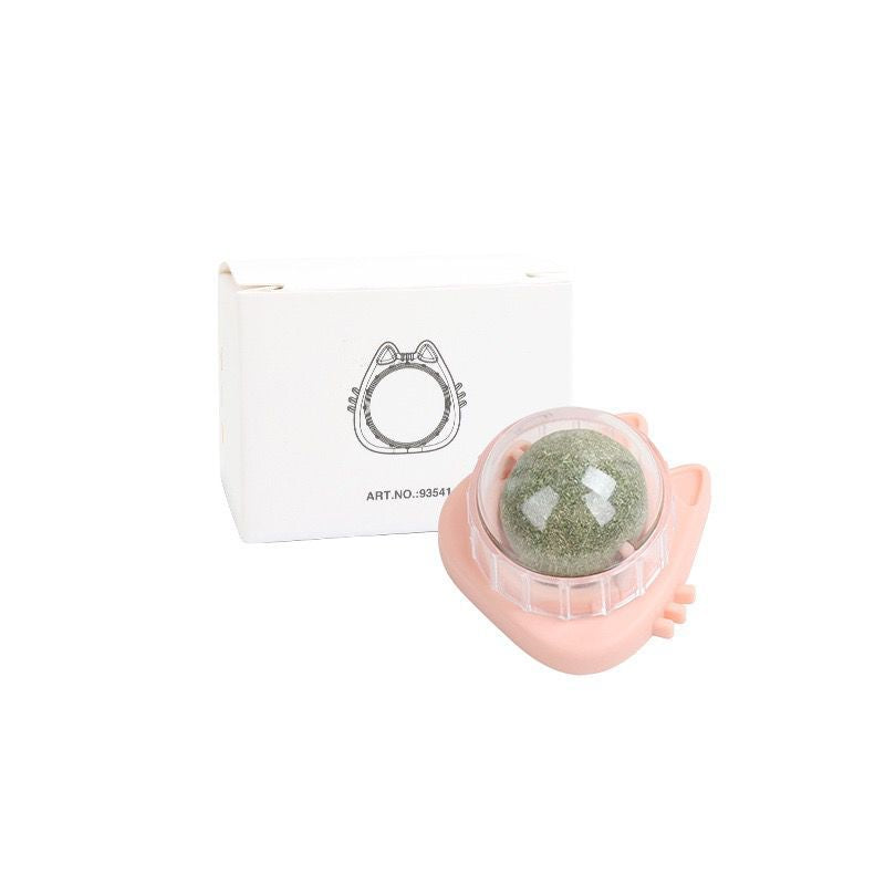 Catnip Ball Wall Edible Rotating - Zyrawave