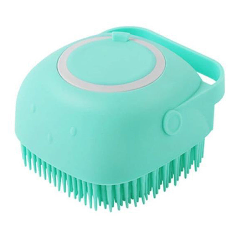 Silicone Dog Bath Massage Gloves Brush Pet Cat Bathroom Cleaning Tool Comb Brush For Dog Can Pour Shampoo Dog Grooming Supplies - Zyrawave
