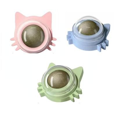 Catnip Ball Wall Edible Rotating - Zyrawave