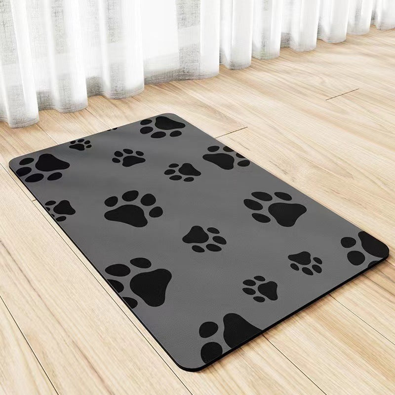 Pet Diatom Ooze Floor Mat Dogs And Cats Eating Mat Spill-proof Wate... - Zyrawave