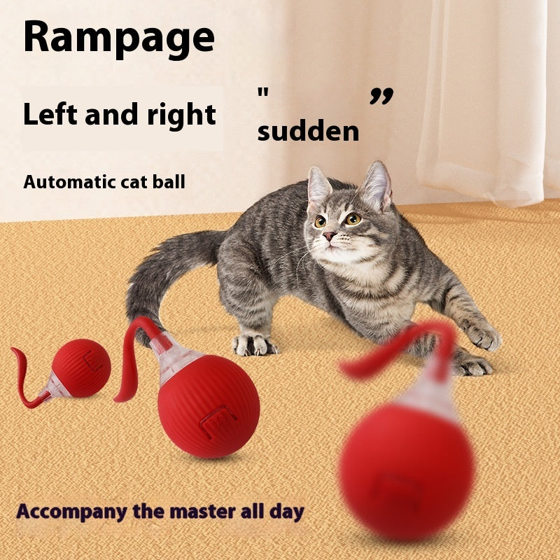 Interactive Cat Toy Ball Super Drive Cat Rolling Ball - Zyrawave