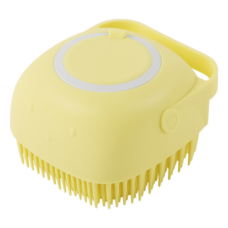 Silicone Dog Bath Massage Gloves Brush Pet Cat Bathroom Cleaning Tool Comb Brush For Dog Can Pour Shampoo Dog Grooming Supplies - Zyrawave