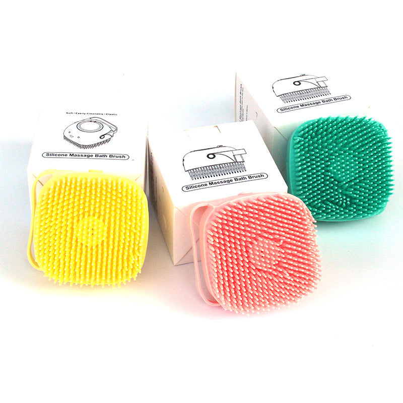Silicone Dog Bath Massage Gloves Brush Pet Cat Bathroom Cleaning Tool Comb Brush For Dog Can Pour Shampoo Dog Grooming Supplies - Zyrawave