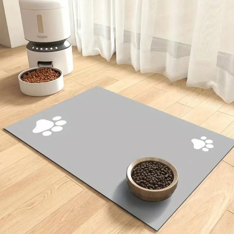 Pet Diatom Ooze Floor Mat Dogs And Cats Eating Mat Spill-proof Wate... - Zyrawave