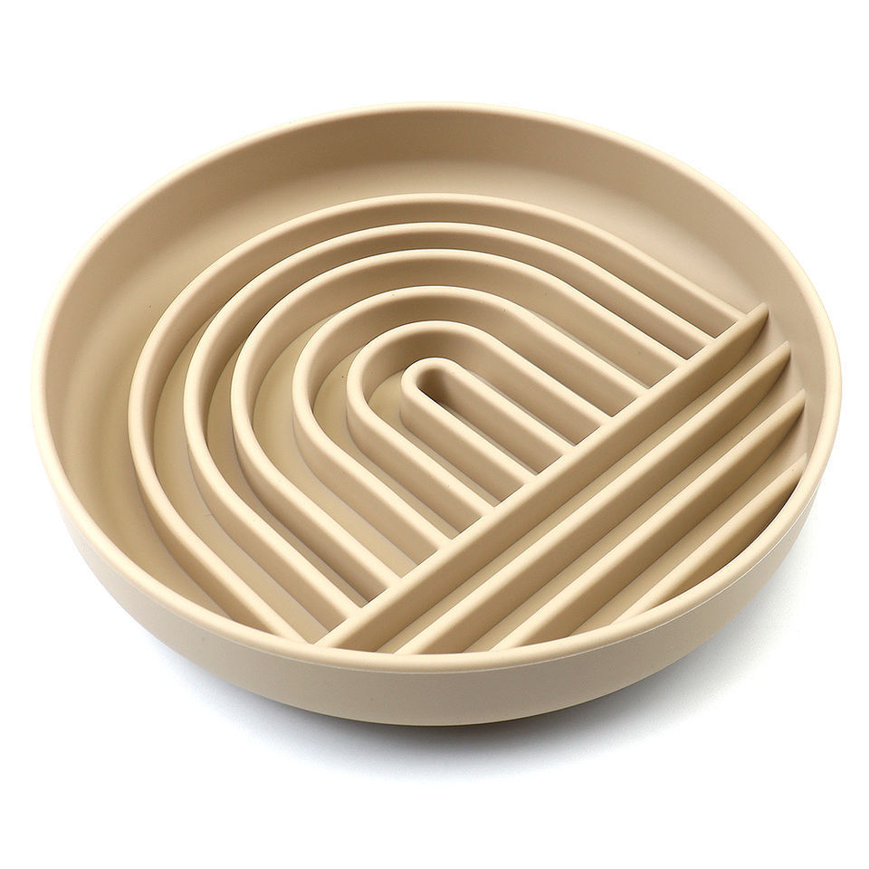 The Slowdown Bowl Silicone Slow Feeder For Dogs Puppies Slow Eating... - Zyrawave