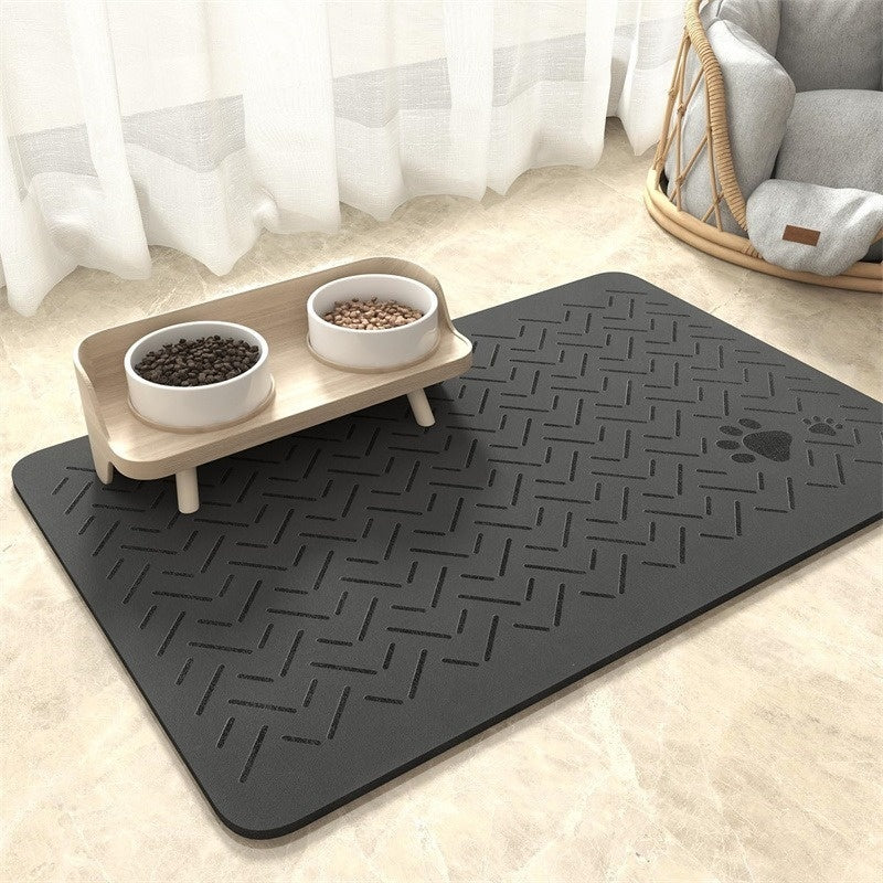 Pet Diatom Ooze Floor Mat Dogs And Cats Eating Mat Spill-proof Wate... - Zyrawave
