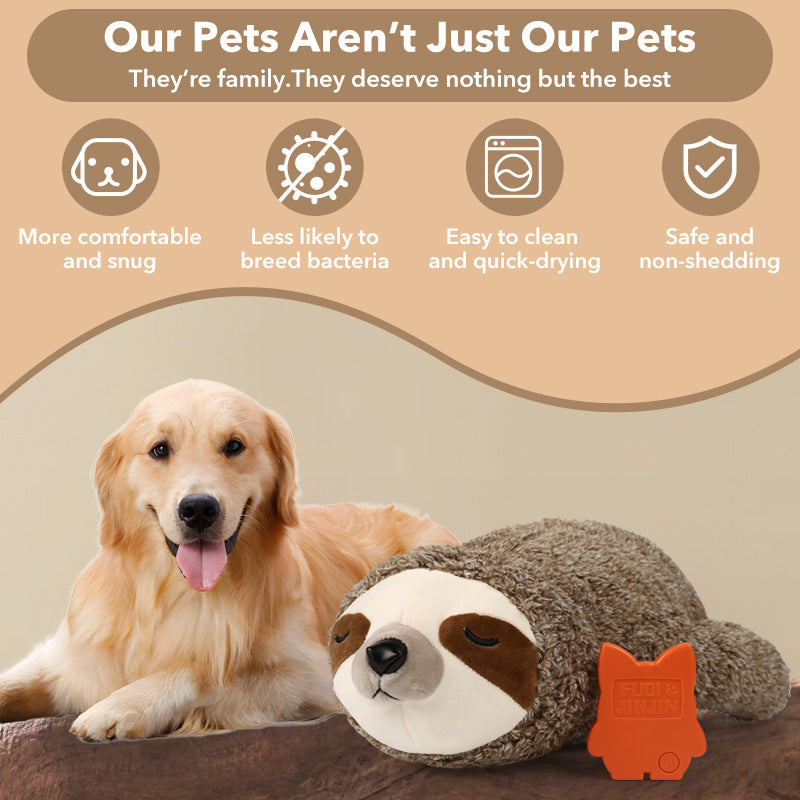 Pet Soothing Plush Toy Training Interactive Toy With Heartbeat Device - Zyrawave