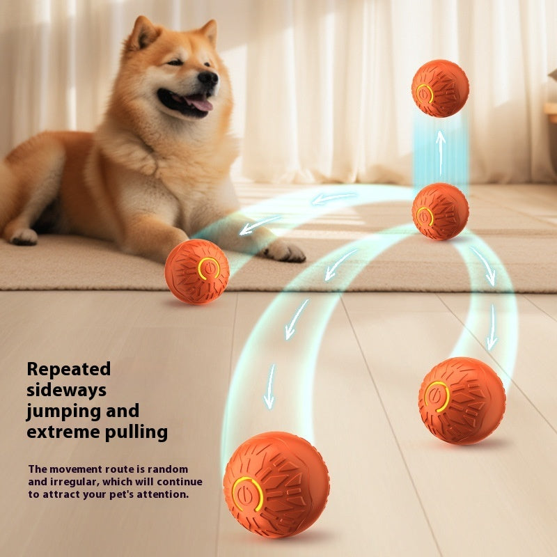 Pets Electric Jumping Ball Automatic Dog-teasing Luminous Pet Products Pets Dogs Training Products Ball Toys For Dogs Resistance - Zyrawave