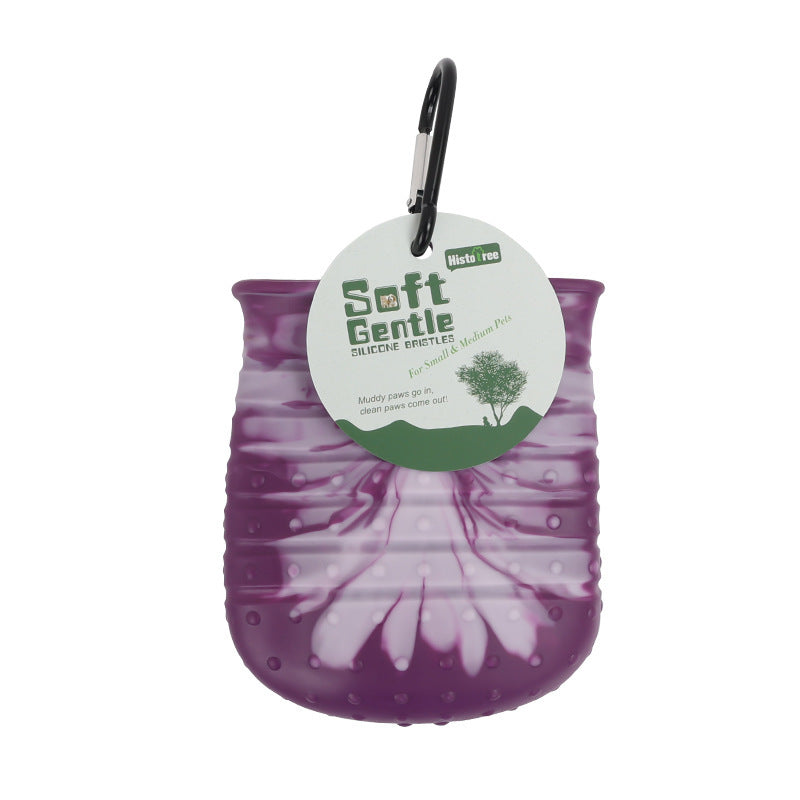 2-in-1 Dog Paw Cleaner Cup – Soft Brush & Foot Washer - Zyrawave