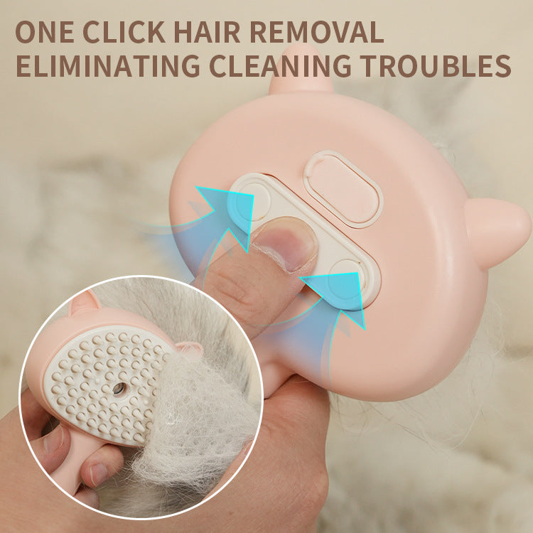 Hair Cleaning Brush With Mist Multifunctional Cat Grooming Brush Rechargeable Self Cleaning Slicker Brush For Pets Dogs & Cats Pet Products - Zyrawave
