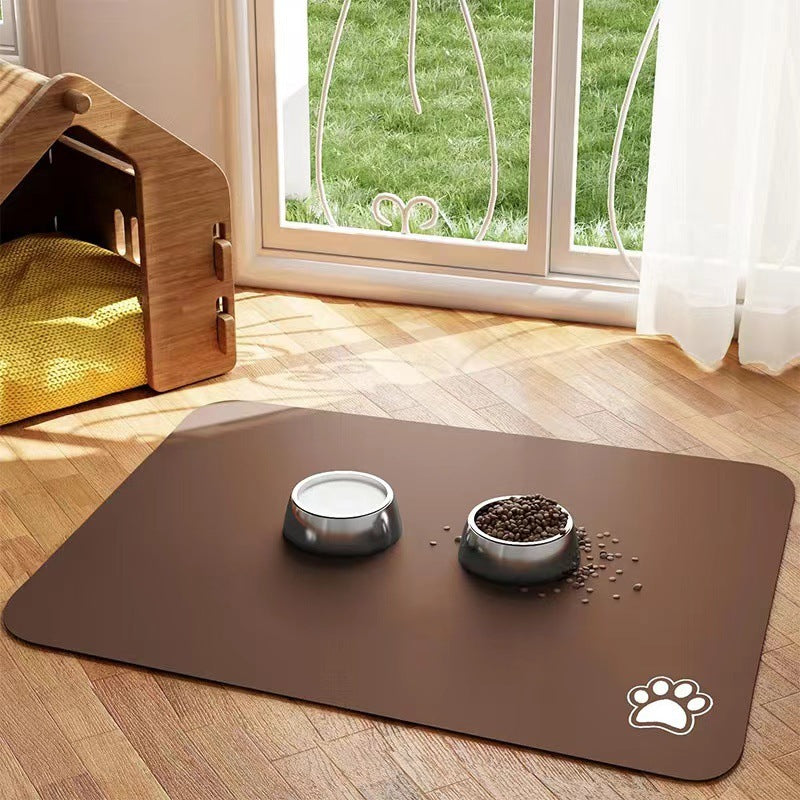 Pet Diatom Ooze Floor Mat Dogs And Cats Eating Mat Spill-proof Wate... - Zyrawave