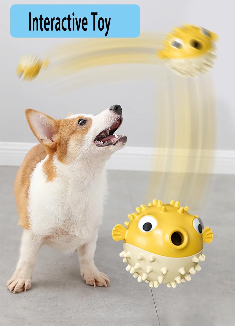 Interactive Dog Toys For Treat Dispensing Dog Chew Toys For Medium ... - Zyrawave